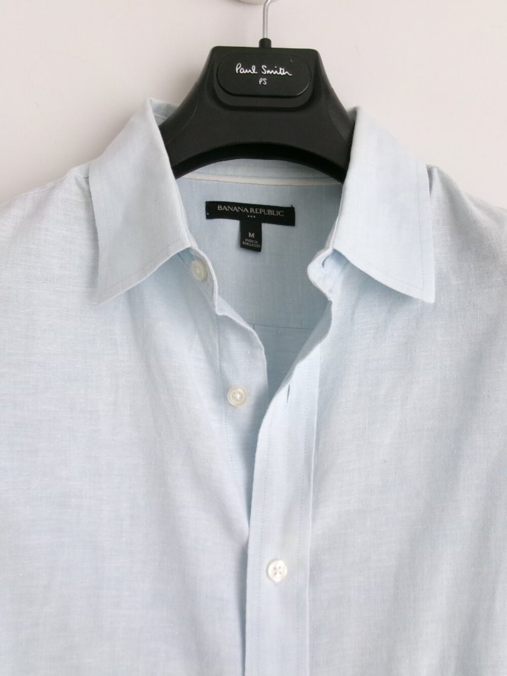 BANANA REPUBLIC MEN'S LINEN SHIRT Sz-M - Picture 4 of 7